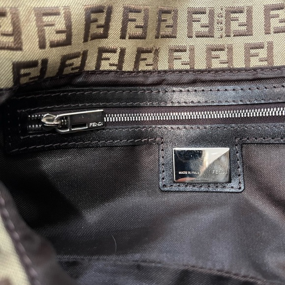 Fendi Brown Zucchino Baguette - Picture 12 of 13